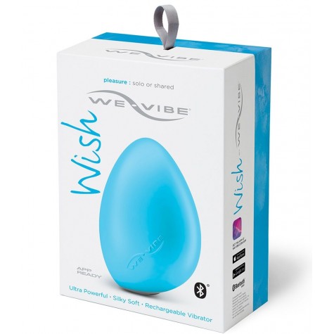 Голубой вибромассажёр We-Vibe Wish Blue